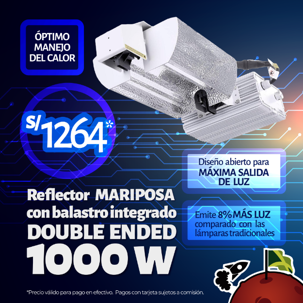 Imagen de Reflector MARIPOSA con balastro - Double ended 1000W