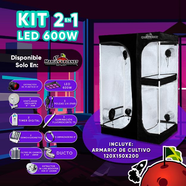 Imagen de KIT 2 EN 1 LED 600w 150X120cm