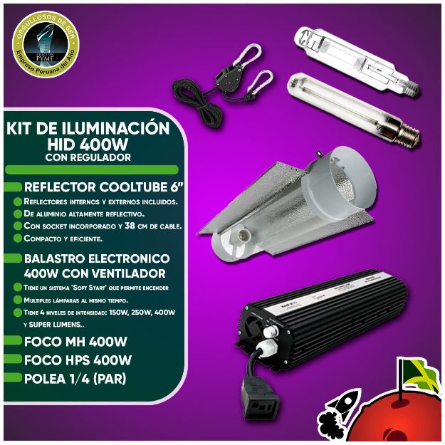 Imagen de KIT DE ILUMINACION HID 400W CON REGULADOR