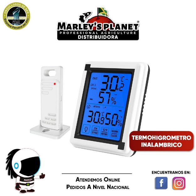 Termo higrómetro Digital de Pared WT 308A - Casa del Control Wisconsin