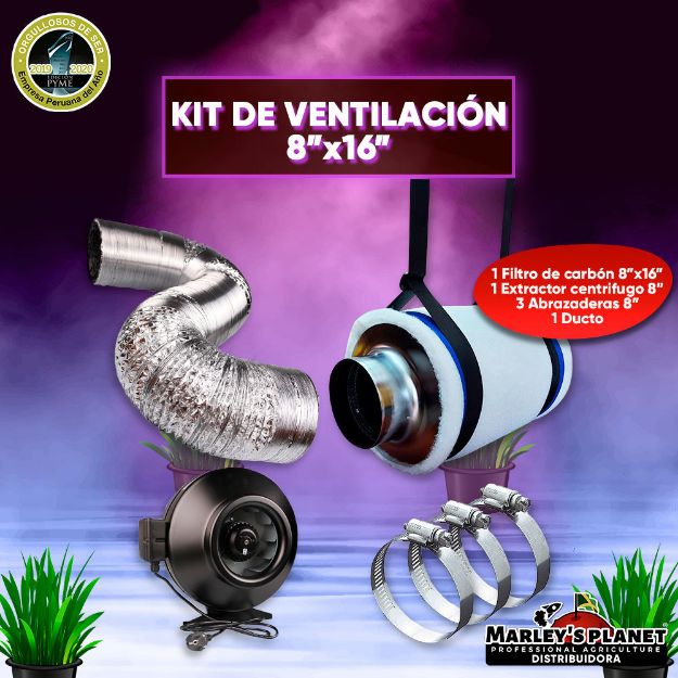 Imagen de KIT DE VENTILACIÓN 8"x16"