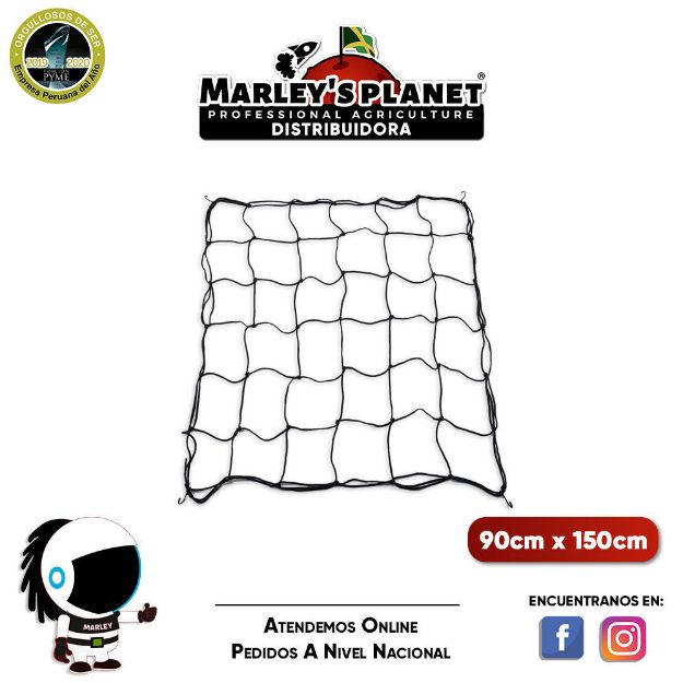 Imagen de Malla elástica scrog 90cm x 120cm (hasta 120cm x 180cm)